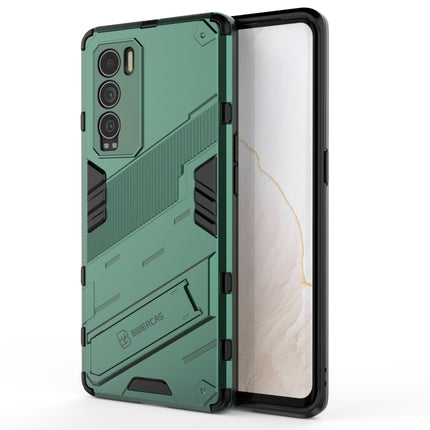 Punk Armor 2 in 1 PC + TPU Shockproof Case with Invisible Holder, For Realme GT Explorer Master, For OPPO Realme GT Explorer Master
