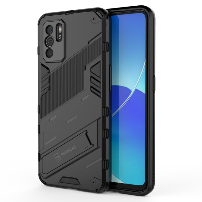 Punk Armor 2 in 1 PC + TPU Shockproof Case with Invisible Holder, For OPPO Reno6 Z, For Huawei nova 8i Foreign Version, For Honor X20
