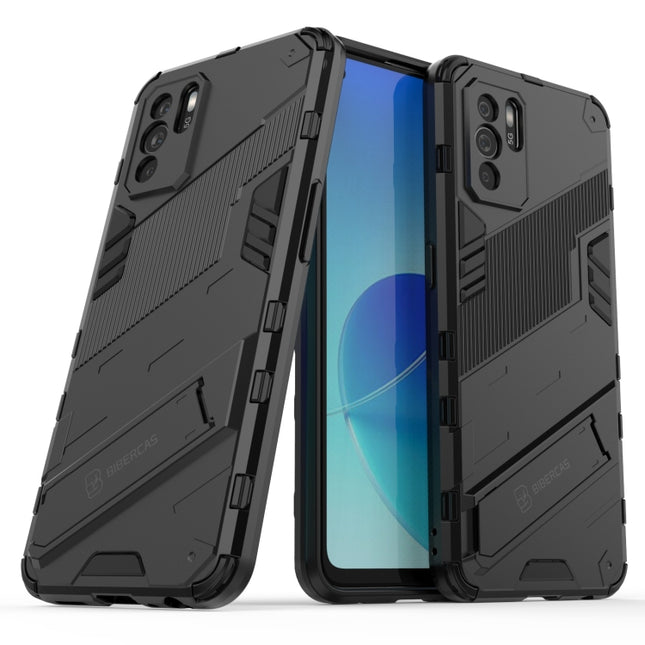 Punk Armor 2 in 1 PC + TPU Shockproof Case with Invisible Holder, For OPPO Reno6 Z, For Huawei nova 8i Foreign Version, For Honor X20