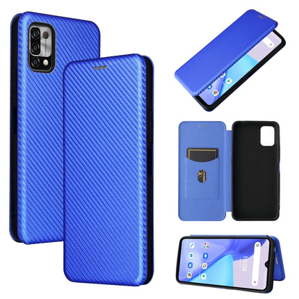 Carbon Fiber Texture Magnetic Horizontal Flip TPU + PC + PU Leather Case with Card Slot, For UMIDIGI Power 5