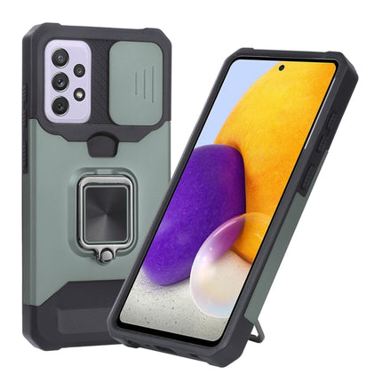 Sliding Camera Cover Design PC + TPU Shockproof Case with Ring Holder & Card Slot, For Google Pixel 5a 5G, For Samsung Galaxy A42 5G, For Samsung Galaxy A72 5G, For Samsung Galaxy Note20 Ultra
