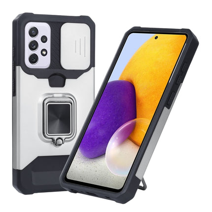Sliding Camera Cover Design PC + TPU Shockproof Case with Ring Holder & Card Slot, For Google Pixel 5a 5G, For Samsung Galaxy A42 5G, For Samsung Galaxy A72 5G, For Samsung Galaxy Note20 Ultra