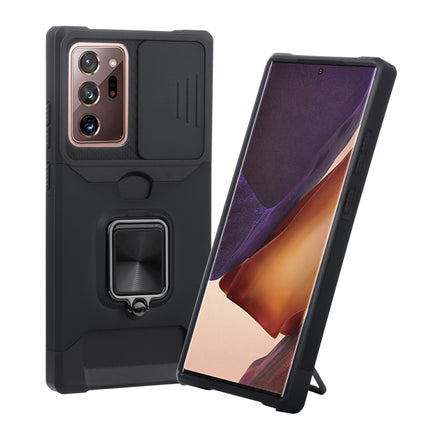 Sliding Camera Cover Design PC + TPU Shockproof Case with Ring Holder & Card Slot, For Google Pixel 5a 5G, For Samsung Galaxy A42 5G, For Samsung Galaxy A72 5G, For Samsung Galaxy Note20 Ultra