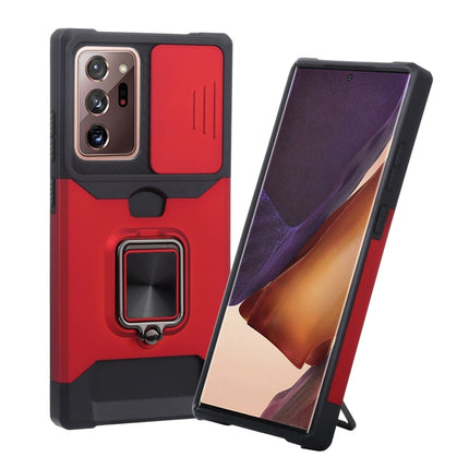 Sliding Camera Cover Design PC + TPU Shockproof Case with Ring Holder & Card Slot, For Google Pixel 5a 5G, For Samsung Galaxy A42 5G, For Samsung Galaxy A72 5G, For Samsung Galaxy Note20 Ultra