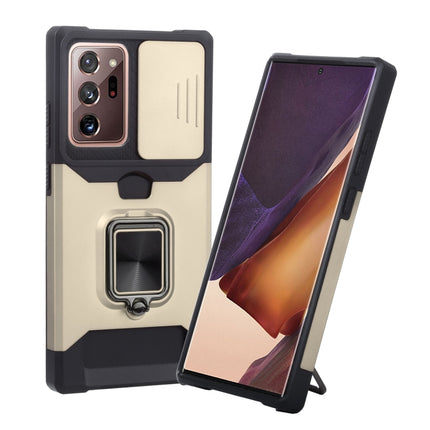 Sliding Camera Cover Design PC + TPU Shockproof Case with Ring Holder & Card Slot, For Google Pixel 5a 5G, For Samsung Galaxy A42 5G, For Samsung Galaxy A72 5G, For Samsung Galaxy Note20 Ultra