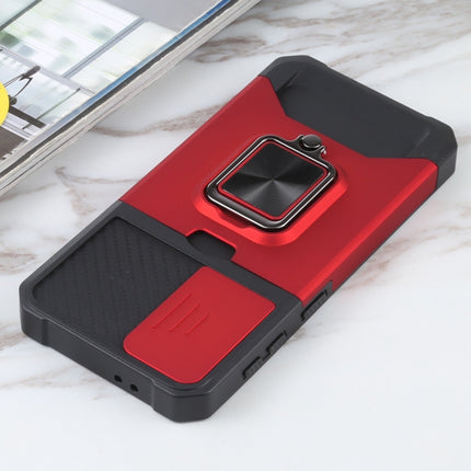 Sliding Camera Cover Design PC + TPU Shockproof Case with Ring Holder & Card Slot, For Samsung Galaxy S21 5G, For Samsung Galaxy S21+ 5G, For Samsung Galaxy Note20