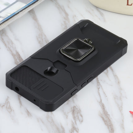 Sliding Camera Cover Design PC + TPU Shockproof Case with Ring Holder & Card Slot, For Google Pixel 5a 5G, For Samsung Galaxy A42 5G, For Samsung Galaxy A72 5G, For Samsung Galaxy Note20 Ultra