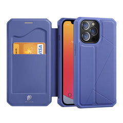 DUX DUCIS New Skin X Series PU + TPU Horizontal Flip Lederhülle mit Halter und Kartenfächern, für iPhone 13 mini, für iPhone 13, für iPhone 13 Pro, für iPhone 13 Pro Max