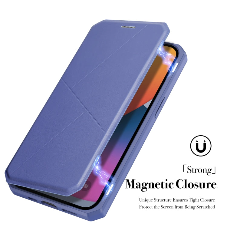 DUX DUCIS New Skin X Series PU + TPU Horizontal Flip Lederhülle mit Halter und Kartenfächern, für iPhone 13 mini, für iPhone 13, für iPhone 13 Pro, für iPhone 13 Pro Max