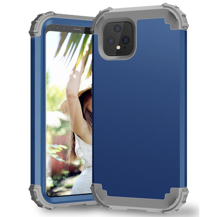 3 in 1 Shockproof PC + Silicone Protective Case, For Google Pixel 4
