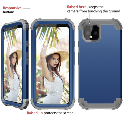 3 in 1 Shockproof PC + Silicone Protective Case, For Google Pixel 4