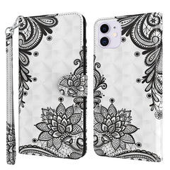 3D Painting Pattern Horizontal Flip TPU + PU Leather Case with Holder & Card Slots & Wallet, For iPhone 13 mini, For iPhone 13, For iPhone 13 Pro