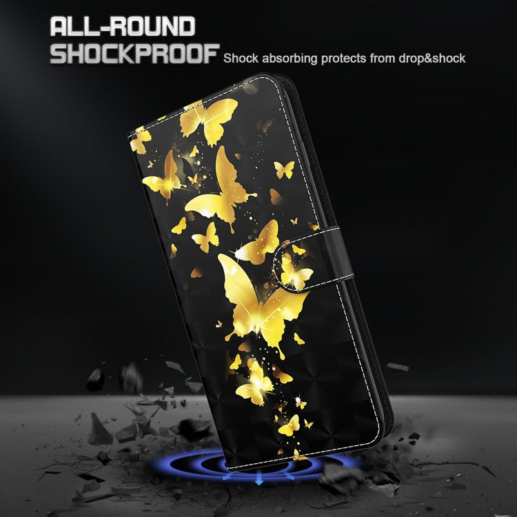 Horizontale Flip-Hülle aus TPU + PU-Leder mit 3D-Malmuster und Halter, Kartenfächern und Geldbörse, für iPhone 13 Pro Max