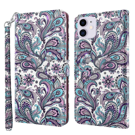 3D Painting Pattern Horizontal Flip TPU + PU Leather Case with Holder & Card Slots & Wallet, For iPhone 13 Pro, For iPhone 13 Pro Max