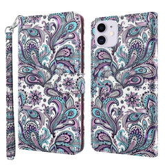 3D Painting Pattern Horizontal Flip TPU + PU Leather Case with Holder & Card Slots & Wallet, For iPhone 13 mini, For iPhone 13, For iPhone 13 Pro