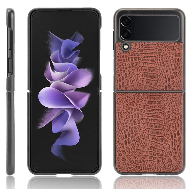 Stoßfestes PC + PU-Gehäuse mit Krokodilstruktur, für Google Pixel 5a 5G, für Samsung Galaxy Z Flip3 5G, für Samsung Galaxy Z Fold3 5G, für Huawei P50