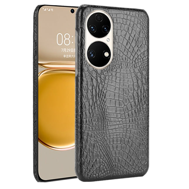 Shockproof Crocodile Texture PC + PU Case, For Huawei P50