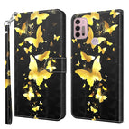 For Motorola Moto G30/G10/G20 / Gold Butterflies