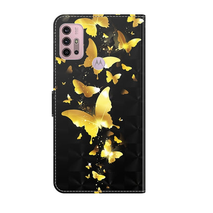 3D Painting Pattern Horizontal Flip TPU + PU Leather Case with Holder & Card Slots & Wallet, For Motorola Moto G30/G10/G20, For Motorola Moto G50
