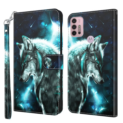 3D Painting Pattern Horizontal Flip TPU + PU Leather Case with Holder & Card Slots & Wallet, For Motorola Moto G30/G10/G20, For Motorola Moto G50