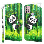 For Motorola Moto G30/G10/G20 / Panda Climbing Bamboo