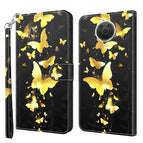 For Nokia G20 / G10 / 6.3 / Gold Butterflies