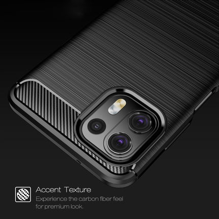 Brushed Texture Carbon Fiber TPU Case, For Motorola Moto Edge 20 Lite, For Motorola Moto Edge 20 Pro, For Motorola Moto Edge 20