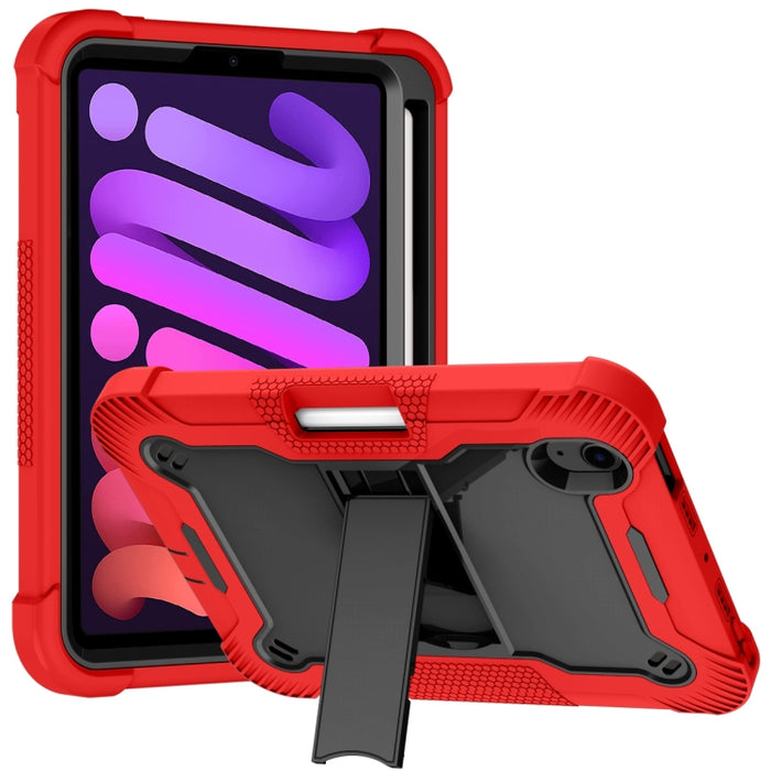 Funda protectora a prueba de golpes de silicona y PC con soporte para iPad mini 2024/mini 6