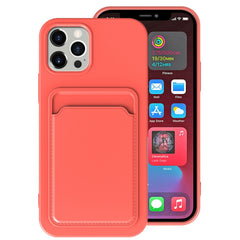 TPU + Flannel Lining Shockproof Case with Card Slots, For iPhone 13