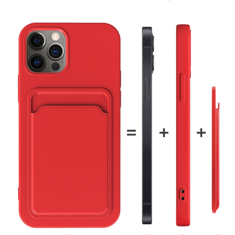 Stoßfeste Hülle mit TPU- und Flanellfutter und Kartenfächern, für iPhone 13 mini, für iPhone 13 Pro, für iPhone 13 Pro Max