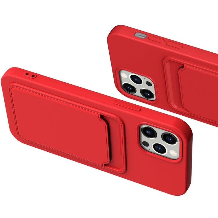 Stoßfeste Hülle mit TPU- und Flanellfutter und Kartenfächern, für iPhone 13 mini, für iPhone 13 Pro, für iPhone 13 Pro Max