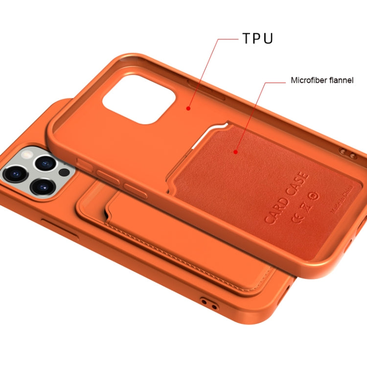 Stoßfeste Hülle mit TPU- und Flanellfutter und Kartenfächern, für iPhone 13 mini, für iPhone 13 Pro, für iPhone 13 Pro Max