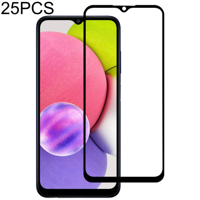 25 PCS Full Glue Full Cover Screen Protector Tempered Glass Film, For Samsung Galaxy A03s(25 PCS), For Samsung Galaxy A31s(25 PCS), For Samsung Galaxy A52s 5G(25 PCS), For Xiaomi Redmi 10 (25 PCS)
