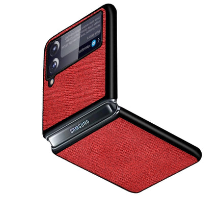 Sea Sand Cloth Texture Shockproof PC+ TPU Protective Case, For Samsung Galaxy Z Flip3 5G