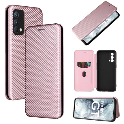 Carbon Fiber Texture Magnetic Horizontal Flip TPU + PC + PU Leather Case with Card Slot, For OPPO Realme GT Master, For OPPO Reno6 Z, For Motorola Edge 20 Lite, For Xiaomi Redmi 10
