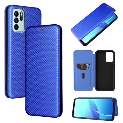 Carbon Fiber Texture Magnetic Horizontal Flip TPU + PC + PU Leather Case with Card Slot, For OPPO Realme GT Master, For OPPO Reno6 Z, For Motorola Edge 20 Lite, For Xiaomi Redmi 10