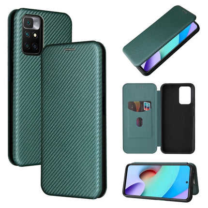 Carbon Fiber Texture Magnetic Horizontal Flip TPU + PC + PU Leather Case with Card Slot, For OPPO Realme GT Master, For OPPO Reno6 Z, For Motorola Edge 20 Lite, For Xiaomi Redmi 10