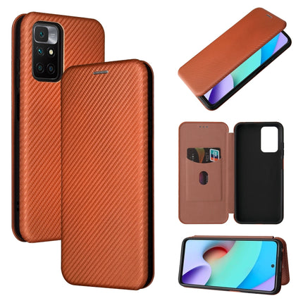 Carbon Fiber Texture Magnetic Horizontal Flip TPU + PC + PU Leather Case with Card Slot, For OPPO Realme GT Master, For OPPO Reno6 Z, For Motorola Edge 20 Lite, For Xiaomi Redmi 10