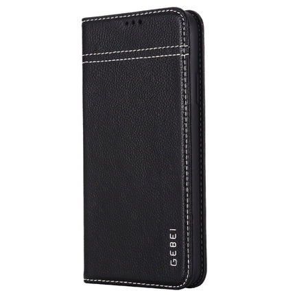 GEBEI Top-grain Leather Horizontal Flip Protective Case with Holder & Card Slots, For iPhone 11, For iPhone 11 Pro, For iPhone 11 Pro Max, For iPhone XS / X, For iPhone XR