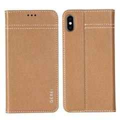 Funda protectora horizontal con tapa de piel de grano superior de GEBEI con soporte y ranuras para tarjetas, para iPhone 11, para iPhone 11 Pro, para iPhone 11 Pro Max, para iPhone XS/X, para iPhone XR, para iPhone XS Max