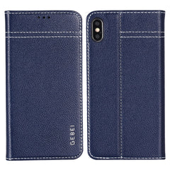 Funda protectora horizontal con tapa de piel de grano superior de GEBEI con soporte y ranuras para tarjetas, para iPhone 11, para iPhone 11 Pro, para iPhone 11 Pro Max, para iPhone XS/X, para iPhone XR, para iPhone XS Max