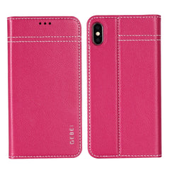 Funda protectora horizontal con tapa de piel de grano superior de GEBEI con soporte y ranuras para tarjetas, para iPhone 11, para iPhone 11 Pro, para iPhone 11 Pro Max, para iPhone XS/X, para iPhone XR, para iPhone XS Max