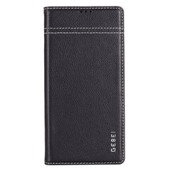 GEBEI Top-grain Leather Horizontal Flip Protective Case with Holder & Card Slots, For Galaxy Note 10, For Galaxy Note 10+