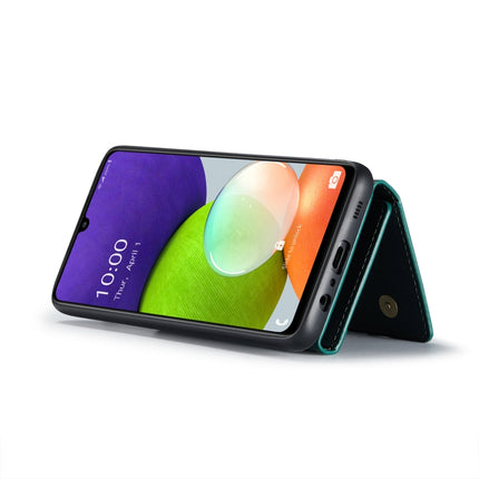 DG.MING M1 Series 3-Fold Multi Card Wallet + Magnetic Back Cover Shockproof Case with Holder Function, For Samsung Galaxy A22 4G