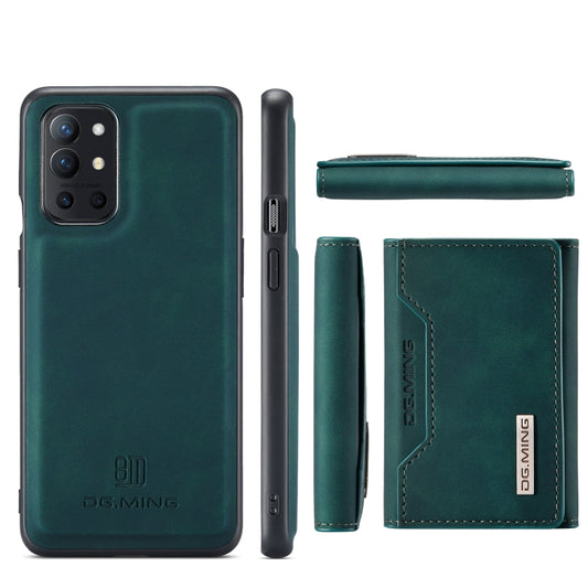 DG.MING M2 Series 3-Fold Multi Card Bag + Magnetic Back Cover Shockproof Case with Wallet & Holder Function, For OnePlus 9R