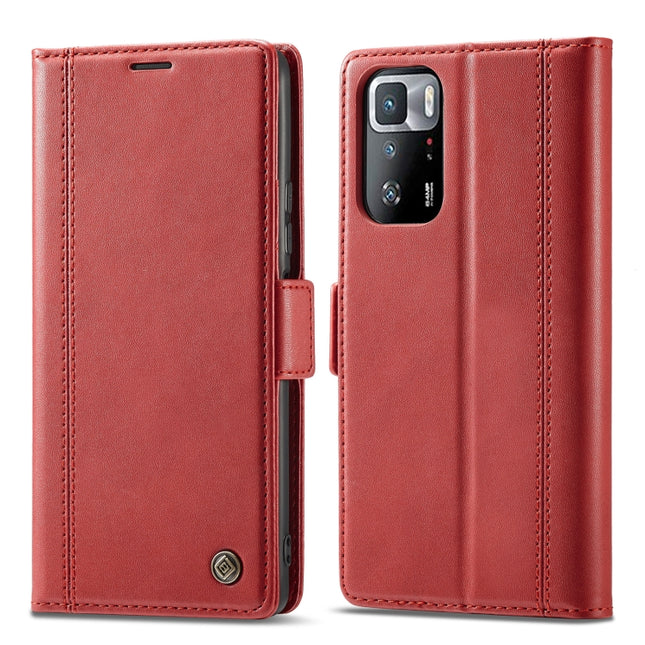 LC.IMEEKE Magnetic Buckle PU + TPU Horizontal Flip Leather Case with Holder & Card Slots & Wallet, For Xiaomi Redmi Note 10 Pro/Note 10 Pro Max