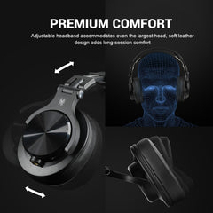 Head-mounted Wireless Bluetooth Stereo Headset, A70 Black, A70 Black Red