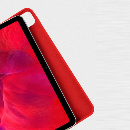Regenbogen-Flüssigsilikon + stoßfeste PC-Schutzhülle, für iPad 10.2 2021/2020/2019 2020/2019, für iPad Air 10,5 Zoll 2019, für iPad Air 2022/2020 10,9 Zoll, für iPad Pro 11 Zoll 2020, für iPad Pro 12,9 Zoll 2020, für iPad mini 5