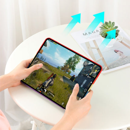 Regenbogen-Flüssigsilikon + stoßfeste PC-Schutzhülle, für iPad 10.2 2021/2020/2019 2020/2019, für iPad Air 10,5 Zoll 2019, für iPad Air 2022/2020 10,9 Zoll, für iPad Pro 11 Zoll 2020, für iPad Pro 12,9 Zoll 2020, für iPad mini 5