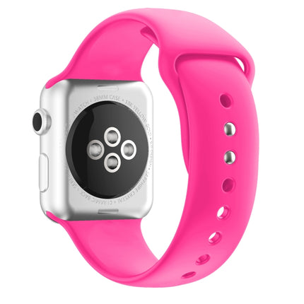 Double Nail Silicone Replacement Strap Watchband For Apple Watch Series, 7 45mm / 6 & SE & 5 & 4 44mm / 3 & 2 & 1 42mm